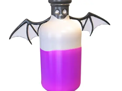 bottles creative Low-poly 3D model