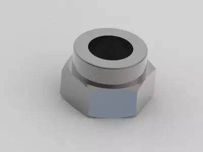 3D Self Locking Nut Free 3D model