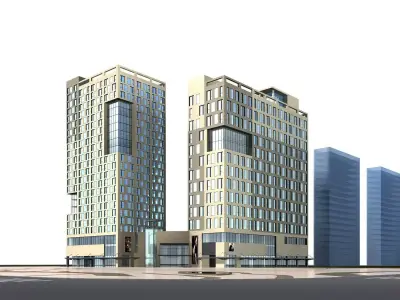 Commercial Building 3D model 21
