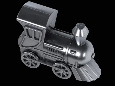 Monopoly Train Low-poly 3D model