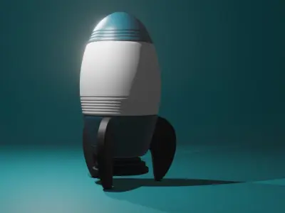 Space Rocket 3D model purchase