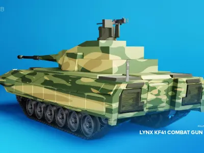 Lynx KF41 Combat Gun Vehicle 3D model