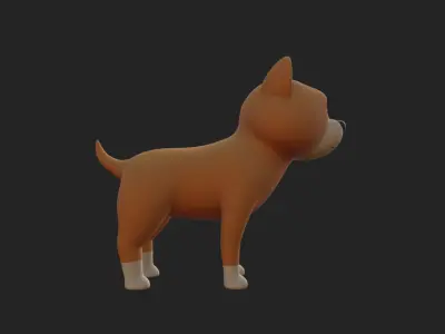 Cartoon Dog 3D model shop