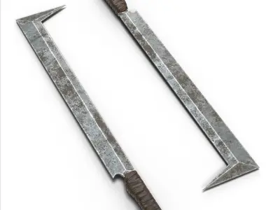 Uruk-hai sword Low-poly 3D model