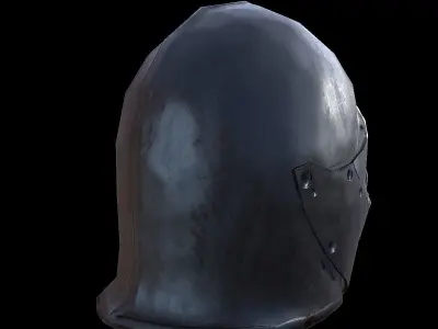 Knight helmet Low-poly 3D model purchase