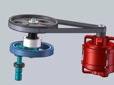 A planetary gear mechanism 3D model