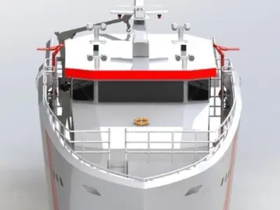 SAR ship 3D model