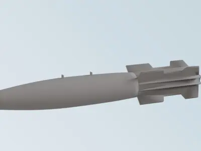 torpedo missile 3D model