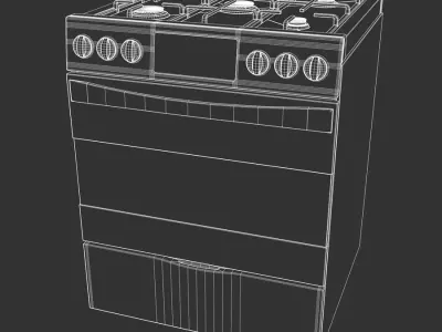  Stainless Steel Gas Oven &amp; Stove Model 