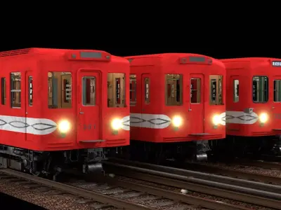 Mitsubishi Eidan Series 700 Subway Train 3D model