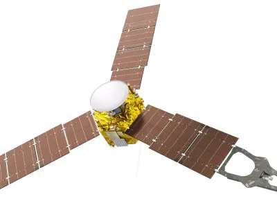 Juno spacecraft Low-poly 3D model