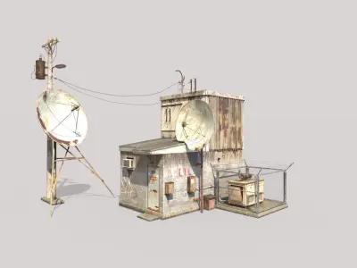 Old Radio Telescope Station 3D model