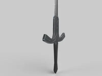 Sword Low-poly 3D model 77