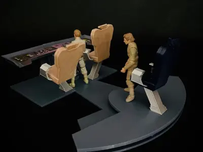 USS Enterprise Bridge Control Center Console -The Motion Picture 3D print model