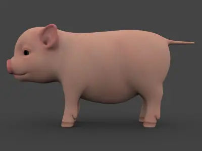 PIGS-001 Pig 3D model