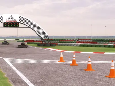 Go Karting Race Track 3D model