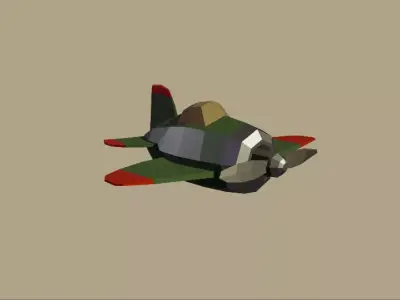 Low-poly Airplane Low-poly 3D model