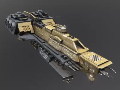 Space Force 1 Carrier Low-poly 3D model