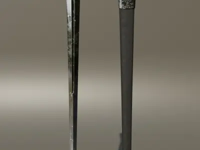 Kings Long Sword Low-poly 3D model