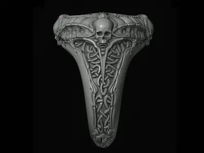 Helm Of Awe Ring  3D print model