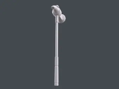 Hammer earphone Low-poly 3D model