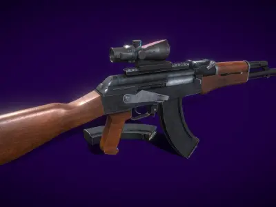 Quick silver gun 3D model