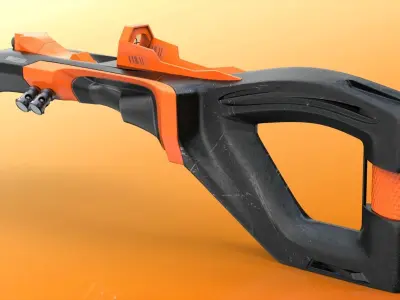 clerk 1 sci fi gun Low-poly 3D model