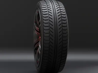 Generic car wheel N3 3D model
