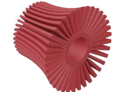 Plastic Exquisite Heat Sink Toy 3D model