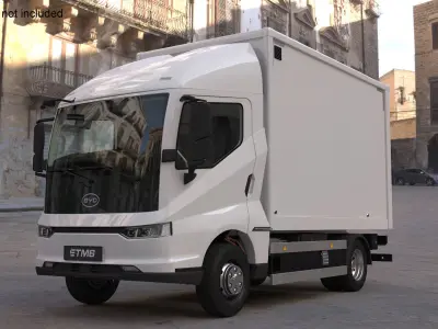 Electric Truck BYD ETM6 White 3D model