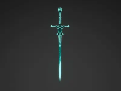 Fantasy Weapon Free low-poly 3D model