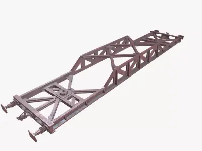 Bogie Welding Frame Low-poly 3D model