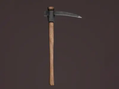 PICKAXE - ONE ARM Free low-poly 3D model