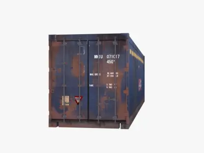 Container shipping Low-poly 3D model buy