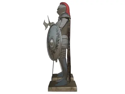 Statue of knight 3D model