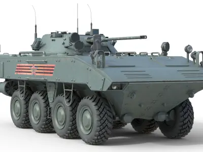 K-17 Bumerang armored Infantry Fighting Vehicle  Low-poly 3D model