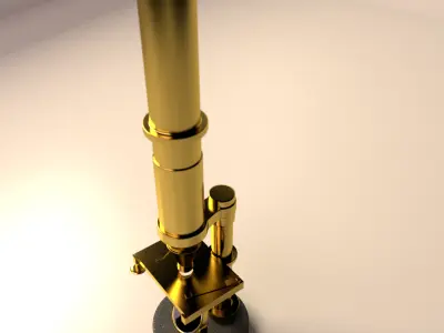 Antique Microscope 3D model