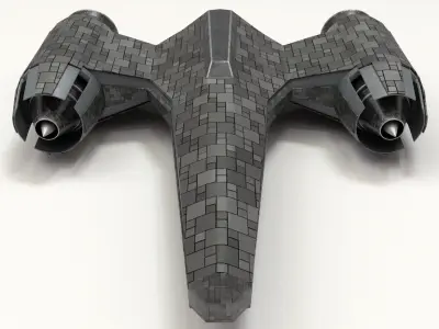 Spaceship Star Wars Low-poly 3D model purchase