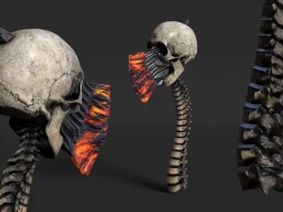 Demonic Axe 3D model