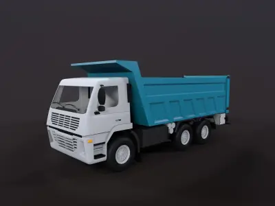Low Poly Truck Low-poly 3D model by Macrobian from CGTrader