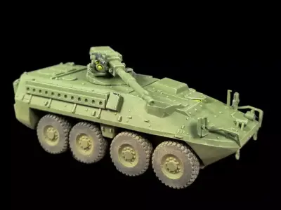 M1128 Stryker MGS 3DPrint STL 3MF Digital Model 3D print model
