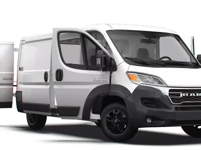 RAM Promaster Van L2H1 HQ Interior 2023 3D model