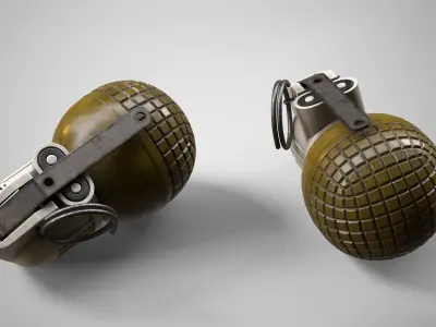 RGO Hand Grenade AAA Game Ready Low-poly 3D model