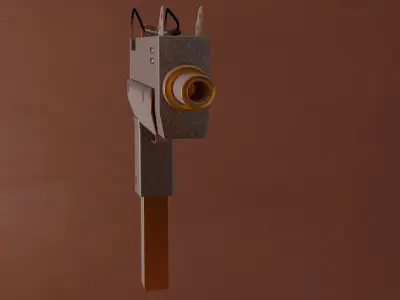 Uzi stylized 3D model