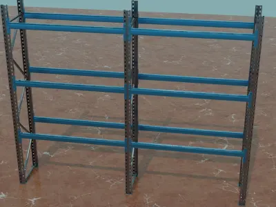 warehouse shelf 3D model