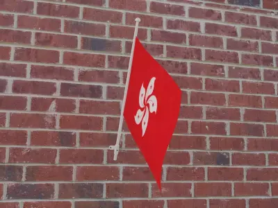 Flag of Hongkong 3D model