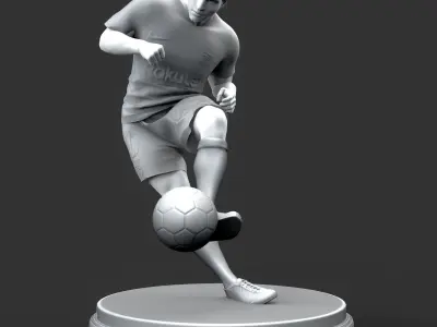 FootBall Player 3D Printable Free Free 3D print model