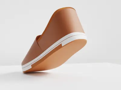 Minimalist Slip-On Shoe 3D Model 3D model