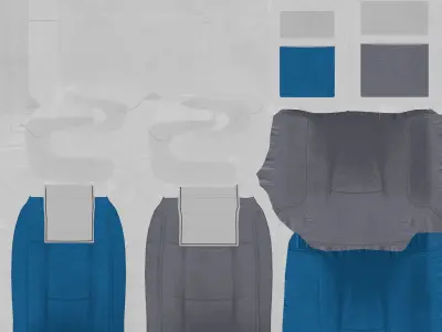 Express Train Low-poly 3D model