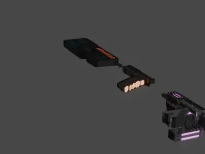 weapon pack Low-poly 3D model